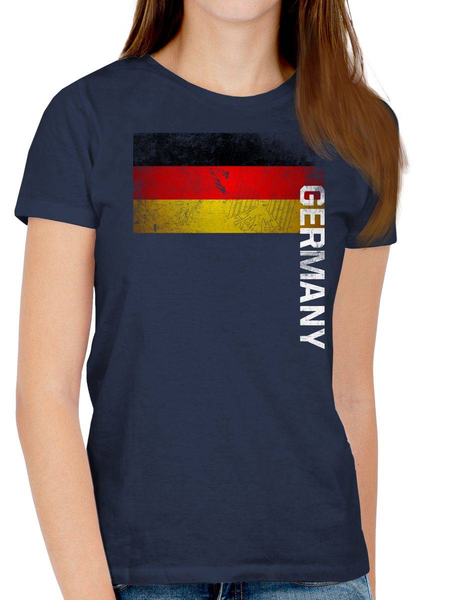 Shirtracer Deutschland Flagge Adler Vintage Germany Shirts & Mehr Shirtracer