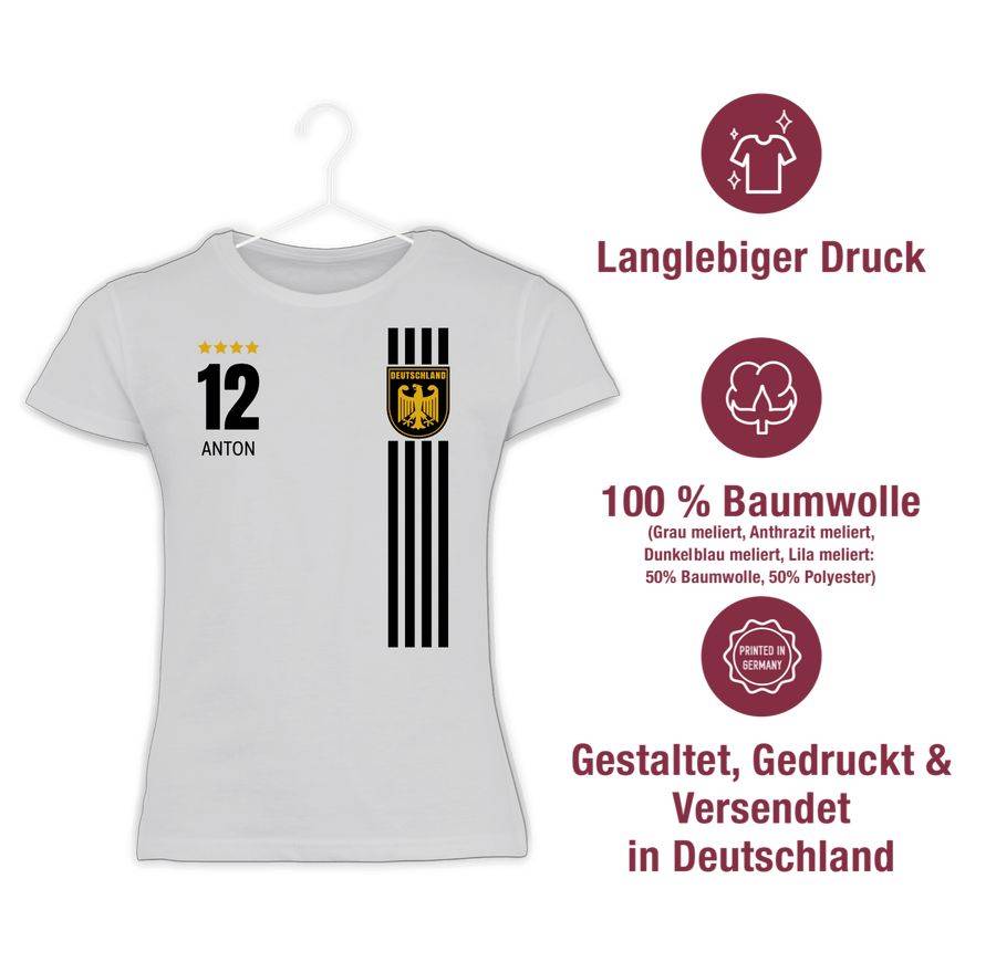 Shirtracer Deutschland Germany Trikot Style: Tshirt Rucksack Shirtracer