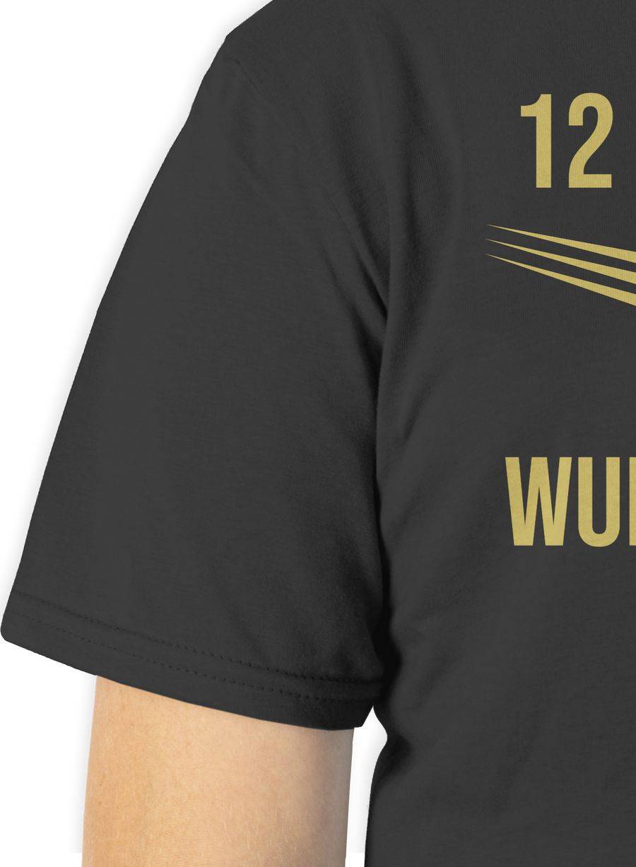 Shirtracer Deutschland Gold Mit Anpassbarem Namen Und Nummer Shirts & Mehr Shirtracer