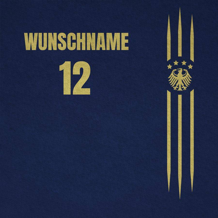 Shirtracer Deutschland Gold Name Und Nummer - Anpassbar Shirts & Mehr Shirtracer