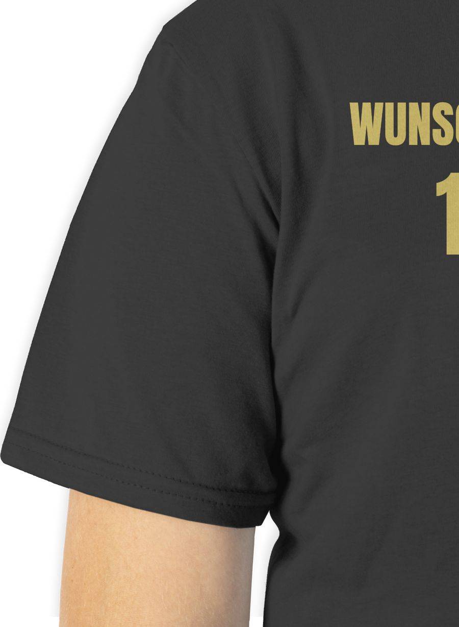 Shirtracer Deutschland Gold Name Und Nummer - Anpassbar Shirts & Mehr Shirtracer