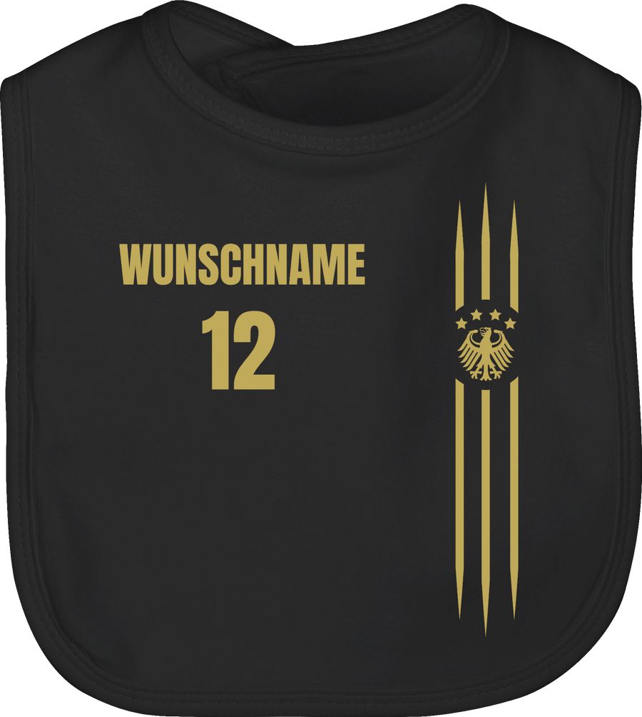Shirtracer Deutschland Gold Name und Nummer - anpassbar Shirts & Mehr Shirtracer