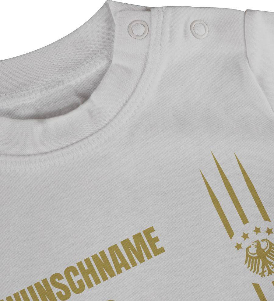 Shirtracer Deutschland Gold Name Und Nummer - Anpassbar Shirts & Mehr Shirtracer