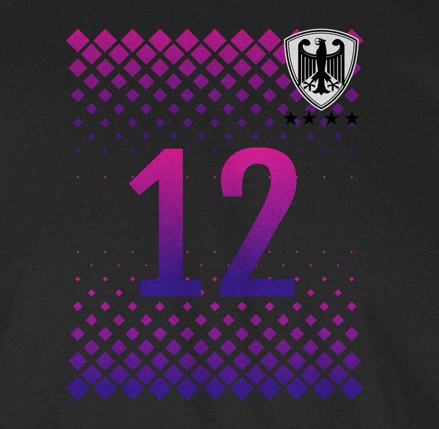 Shirtracer Deutschland Trikot Fussball German 12. Mann Nummer Shirtracer