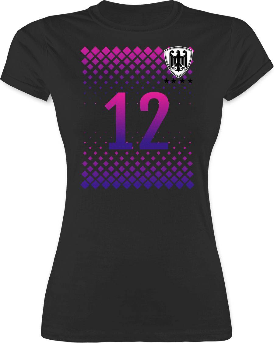 Shirtracer Deutschland Trikot Fussball German 12. Mann Nummer Shirtracer