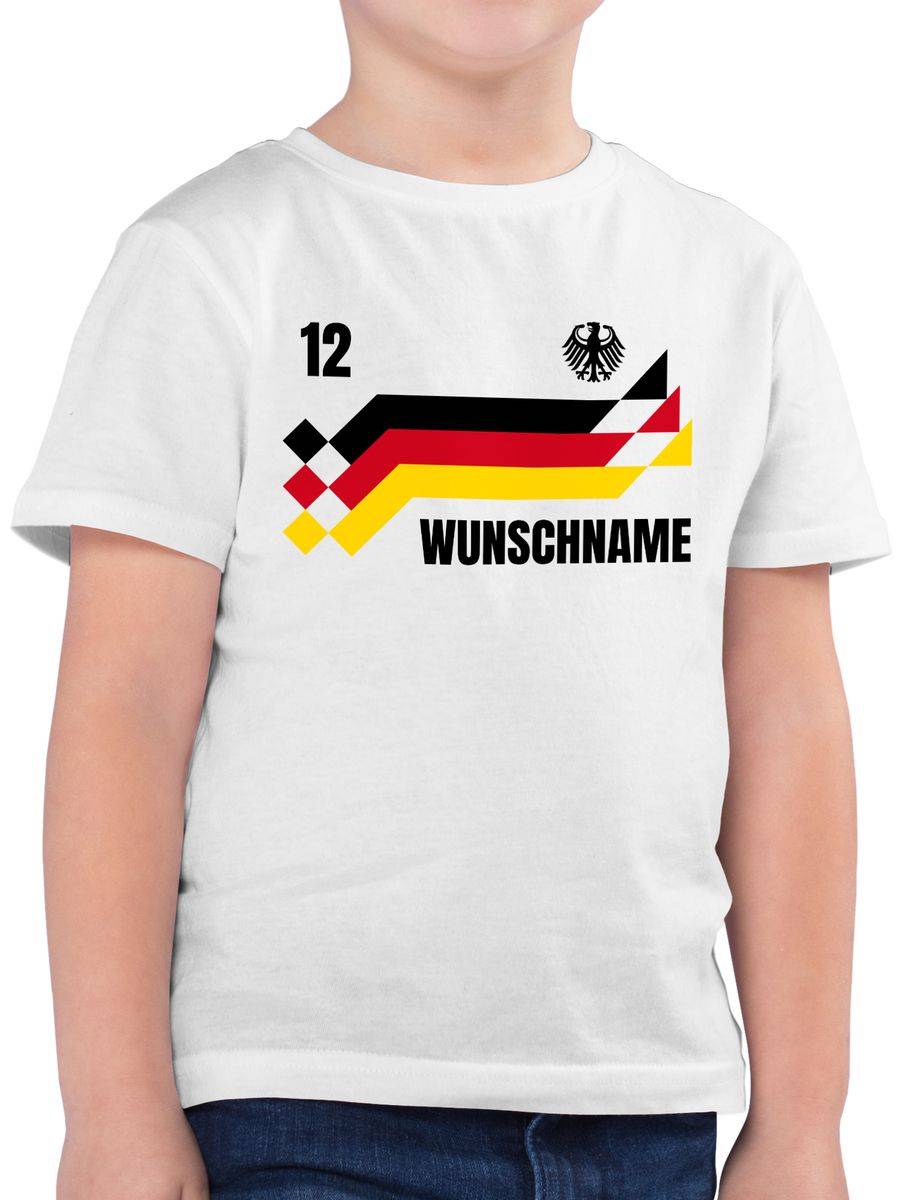 Shirtracer Deutschland Trikot mit Name und Nummer Germany: Tshirt Rucksack Shirtracer