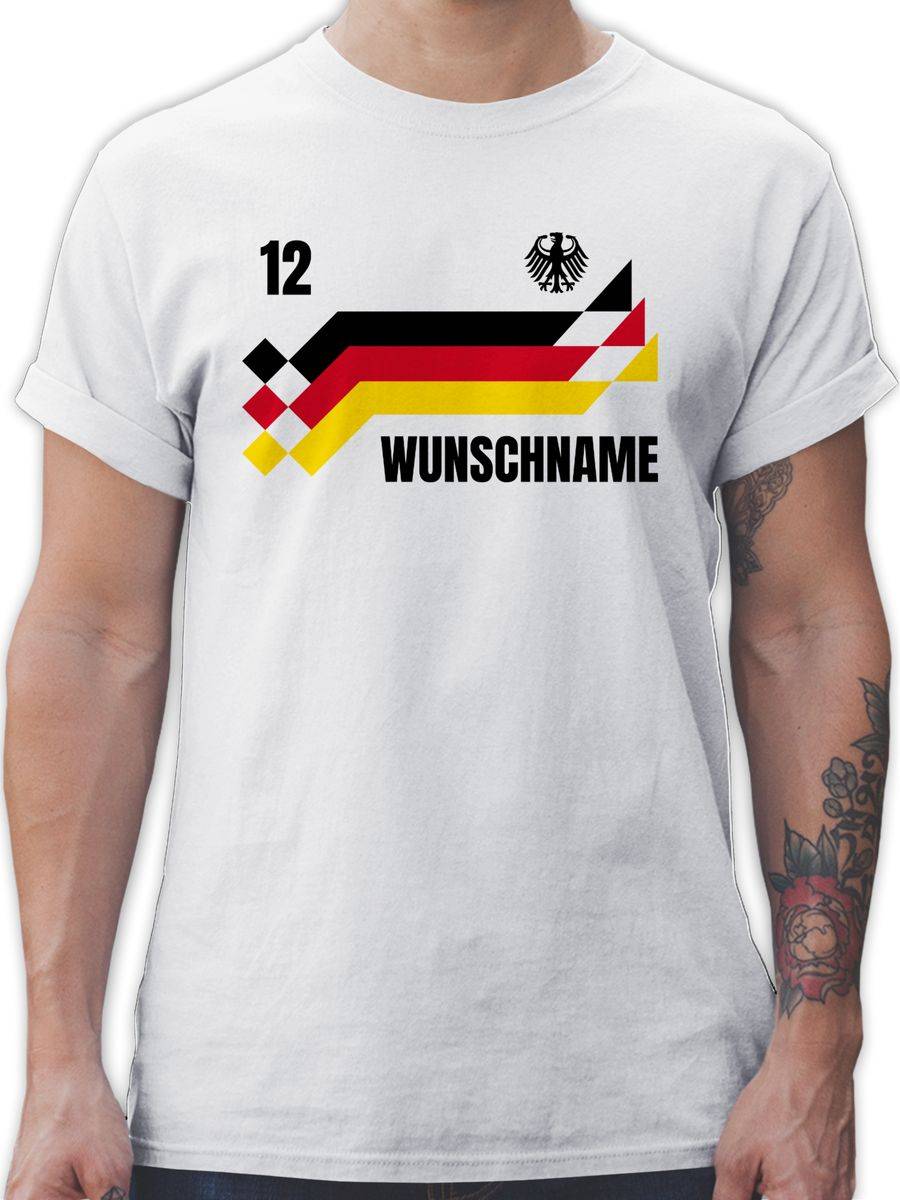 Shirtracer Deutschland Trikot mit Name und Nummer Germany: Tshirt Rucksack Shirtracer