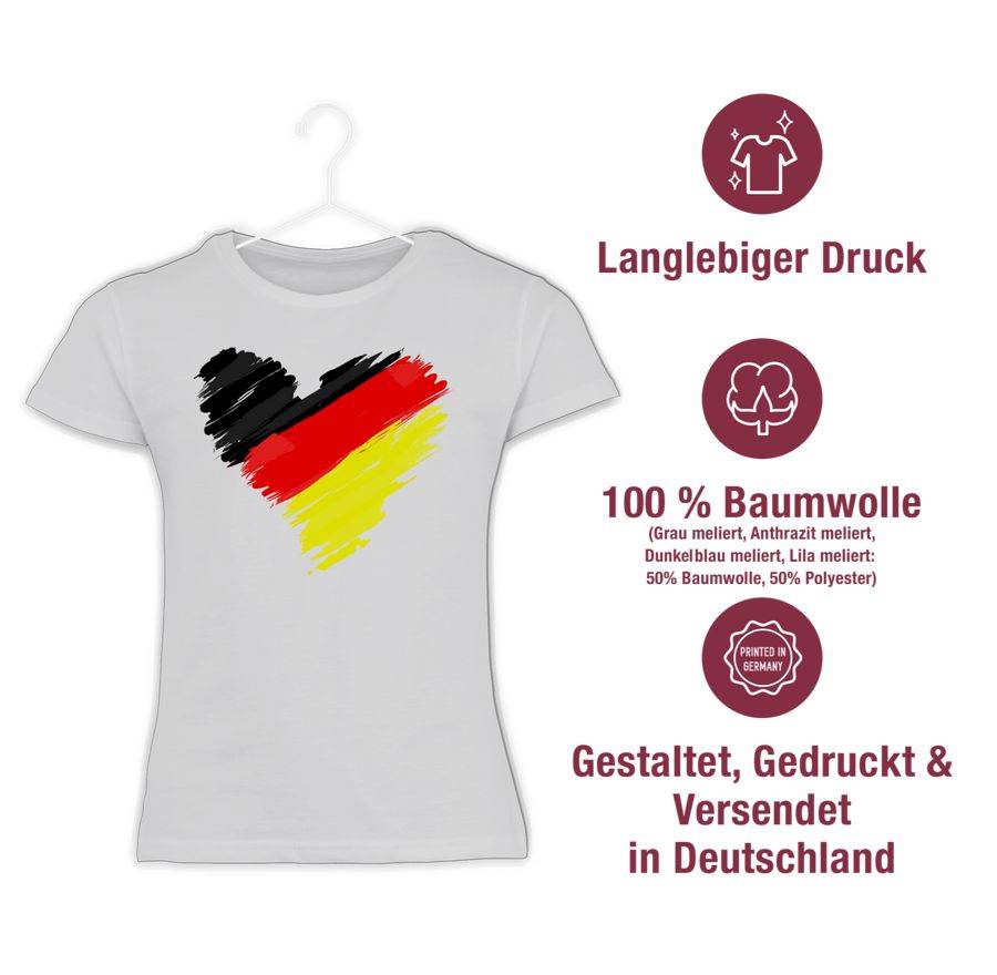 Shirtracer Deutschland WM Herz Shirts & Mehr Shirtracer