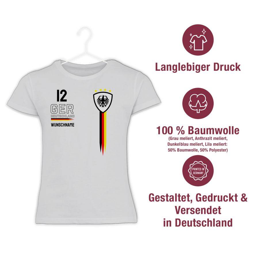 Shirtracer Deutschland WM Trikot Farben Shirts & Mehr Shirtracer