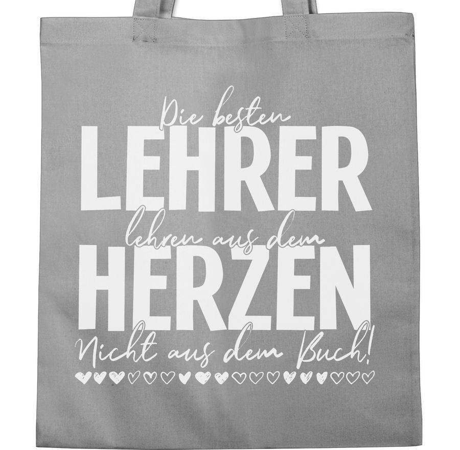 Shirtracer Die Besten Lehrer Lehren Aus Dem Herzen - Nicht Aus Dem Buch - Weiß: Tshirt Turn Shirtracer