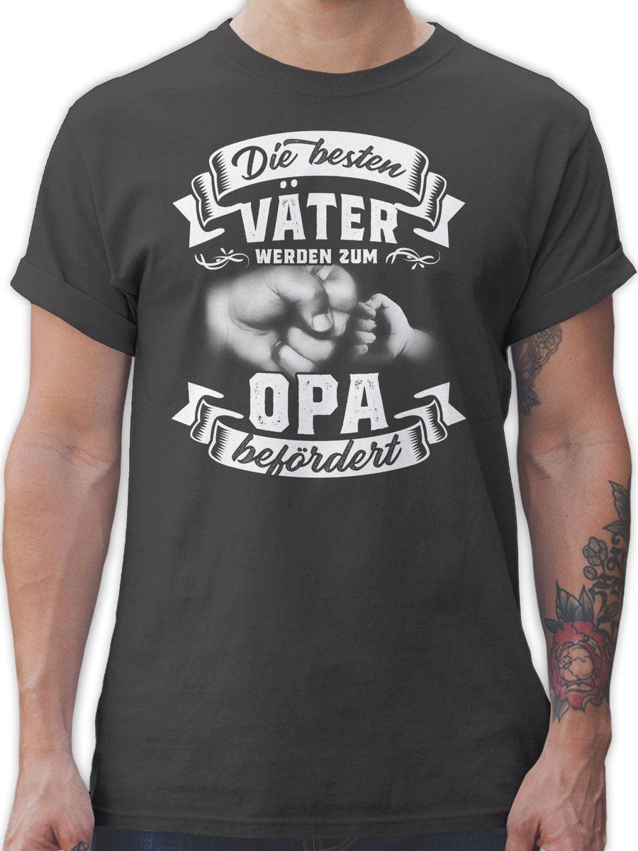 Shirtracer Die besten Väter werden zum Opa befördert Vintage Fäuste Shirts & Mehr Shirtracer