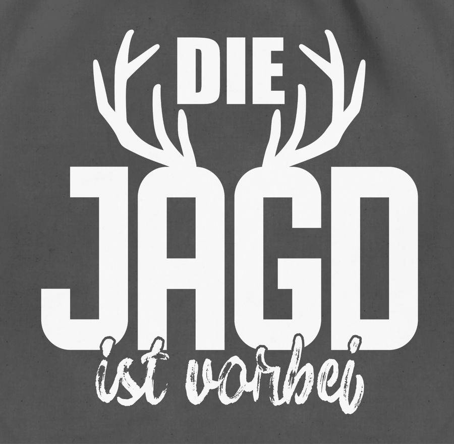 Shirtracer Die Jagd Ist Vorbei: Tshirt Turnbeutel Shirtracer