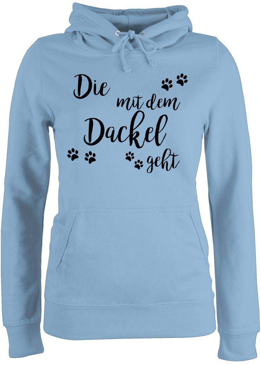 Shirtracer Die mit dem Dackel geht schwarz Shirts & Mehr Shirtracer