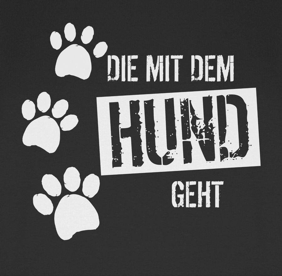 Shirtracer Die Mit Dem Hund Geht: Tshirt Turnbeutel Shirtracer