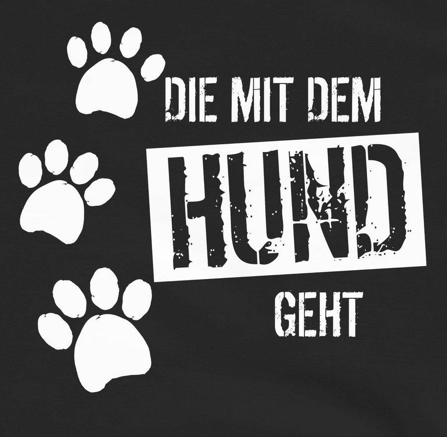 Shirtracer Die Mit Dem Hund Geht: Tshirt Turnbeutel Shirtracer