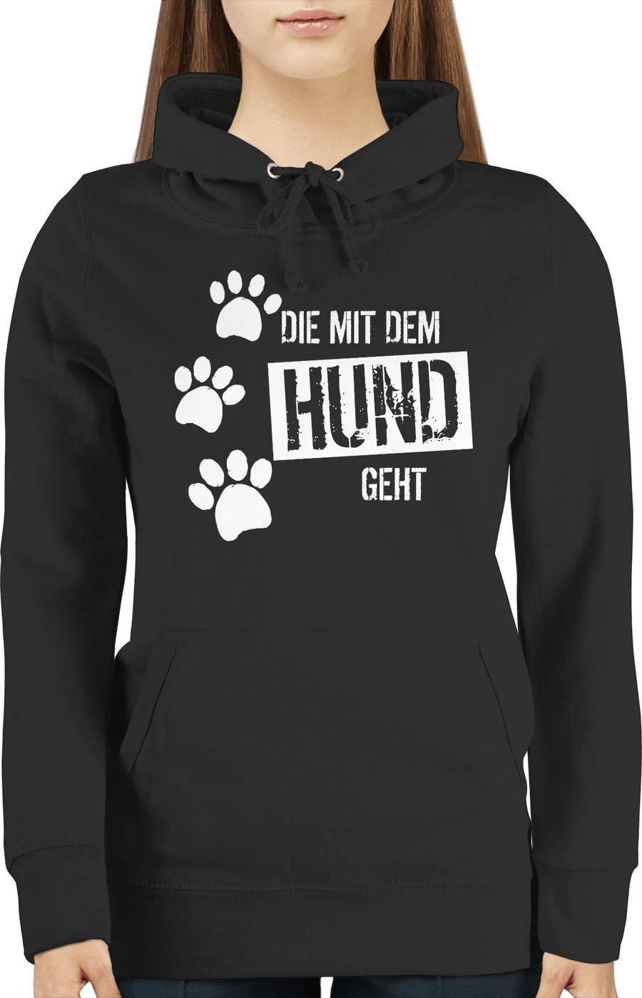Shirtracer Die Mit Dem Hund Geht: Tshirt Turnbeutel Shirtracer