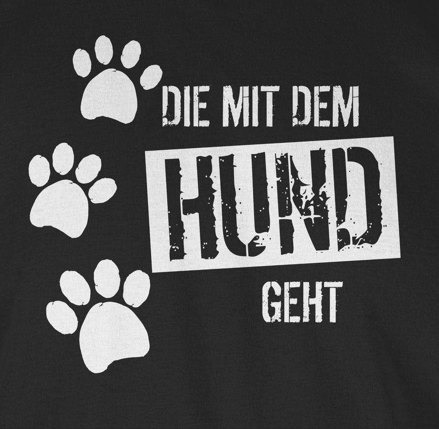 Shirtracer Die Mit Dem Hund Geht: Tshirt Turnbeutel Shirtracer