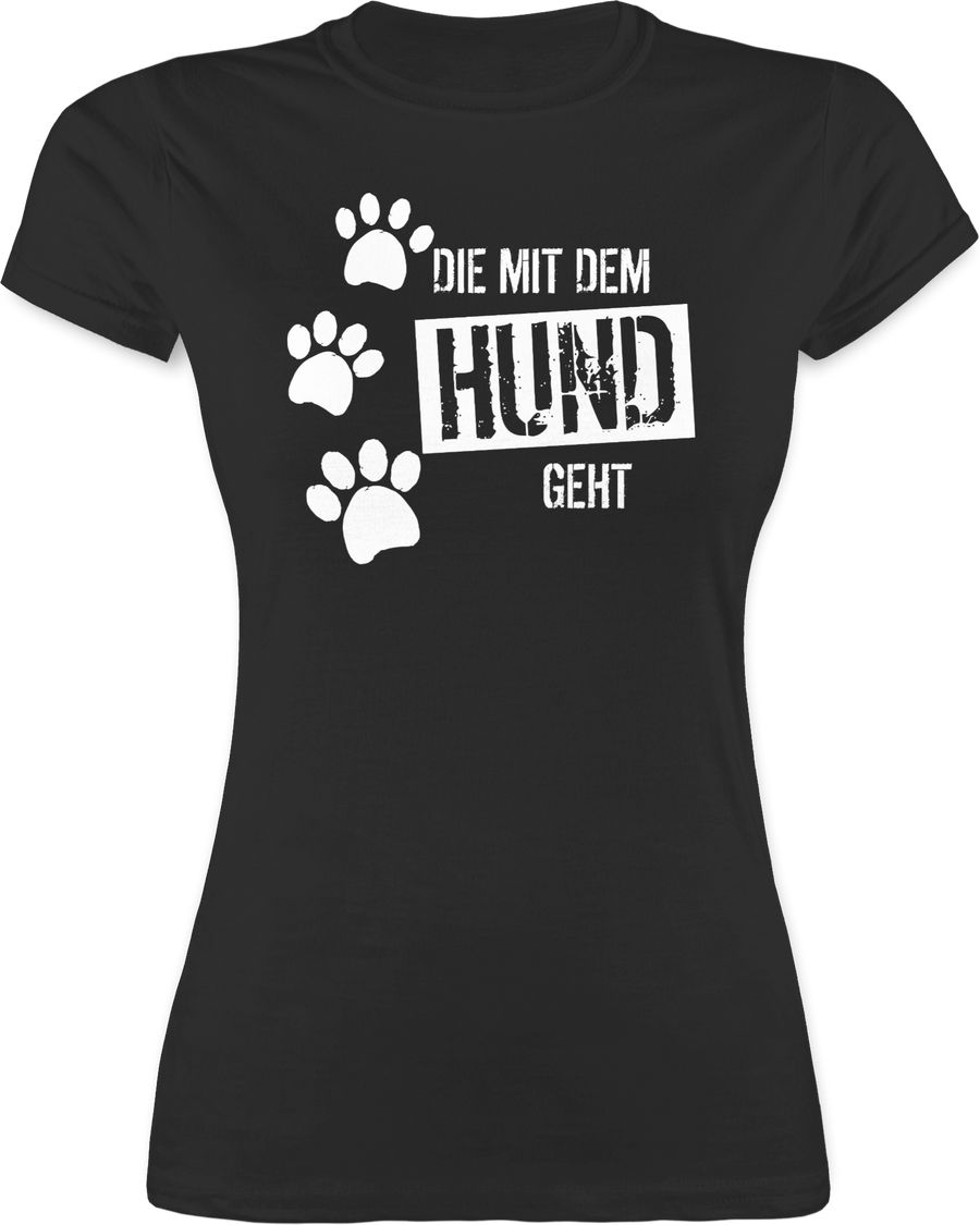 Shirtracer Die mit dem Hund geht: Tshirt Turnbeutel Shirtracer