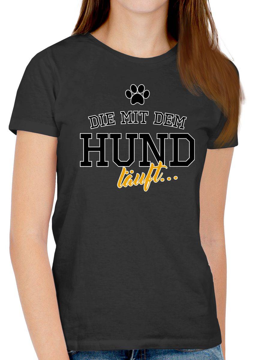 Shirtracer Die Mit Dem Hund Läuft Shirts & Mehr Shirtracer