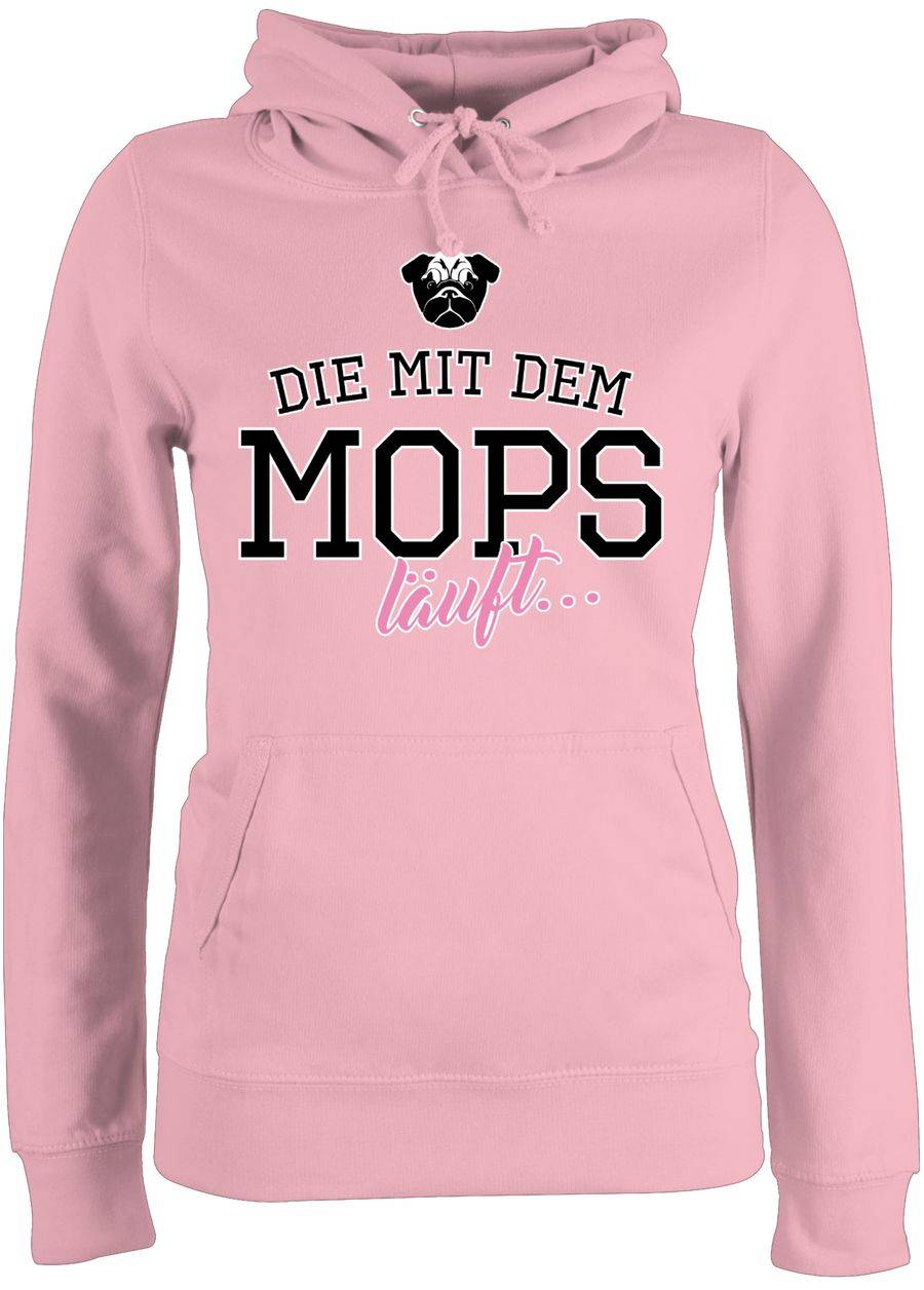Shirtracer Die mit dem Mops läuft: T-Shirt Rucksack Shirtracer
