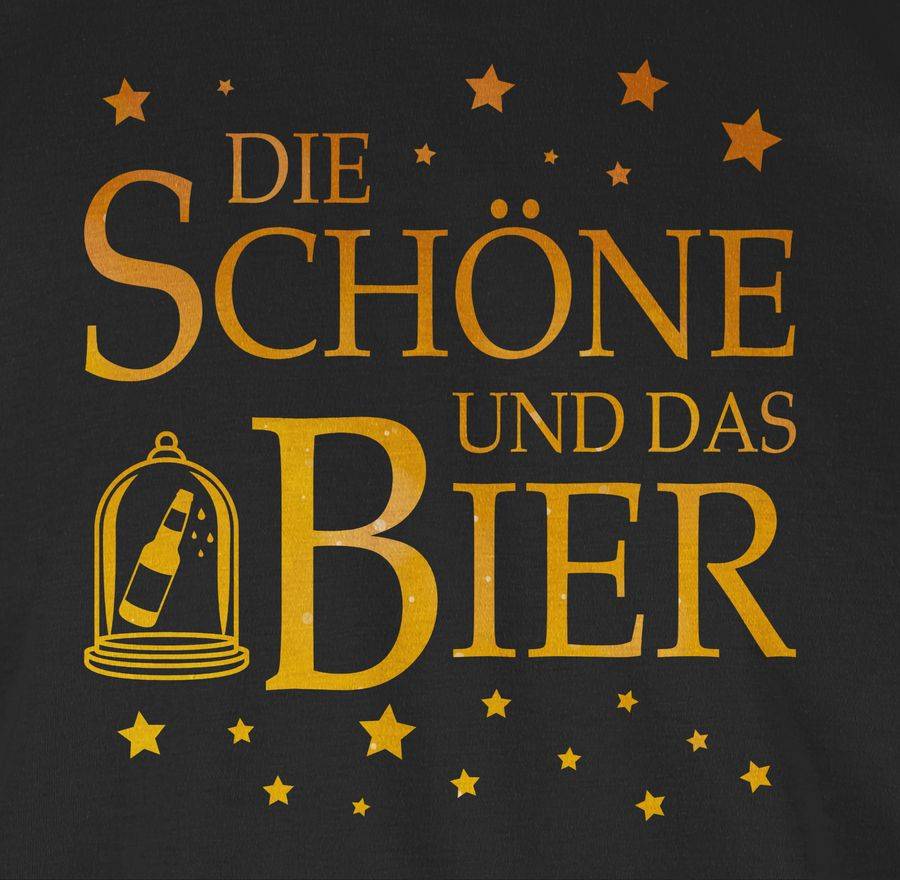 Shirtracer Die Schöne Und Das Bier Sterne: Tshirt Turnbeutel Shirtracer