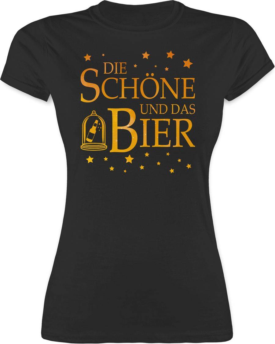 Shirtracer Die Schöne und das Bier Sterne: Tshirt Turnbeutel Shirtracer