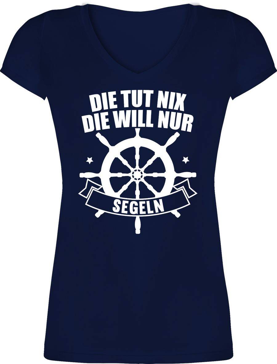 Shirtracer Die tut nix. Die will nur segeln: Tshirt Turnbeutel Shirtracer