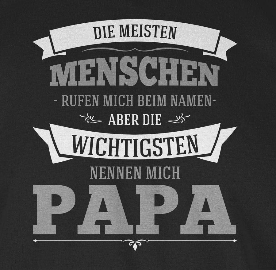 Shirtracer Die Wichtigsten Nennen Mich Papa Grau: Tshirt Rucksack Shirtracer