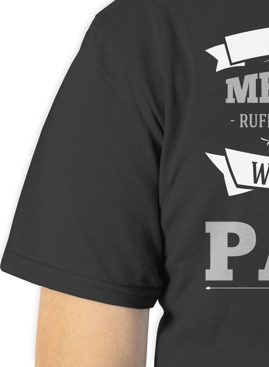 Shirtracer Die Wichtigsten Nennen Mich Papa Grau: Tshirt Rucksack Shirtracer