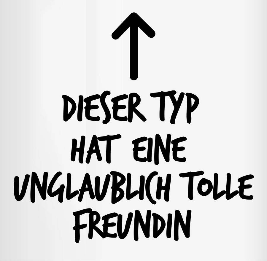 Shirtracer Dieser Typ Hat Eine Unglaublich Tolle Freundin: T-Shirt Gym Bag Shirtracer