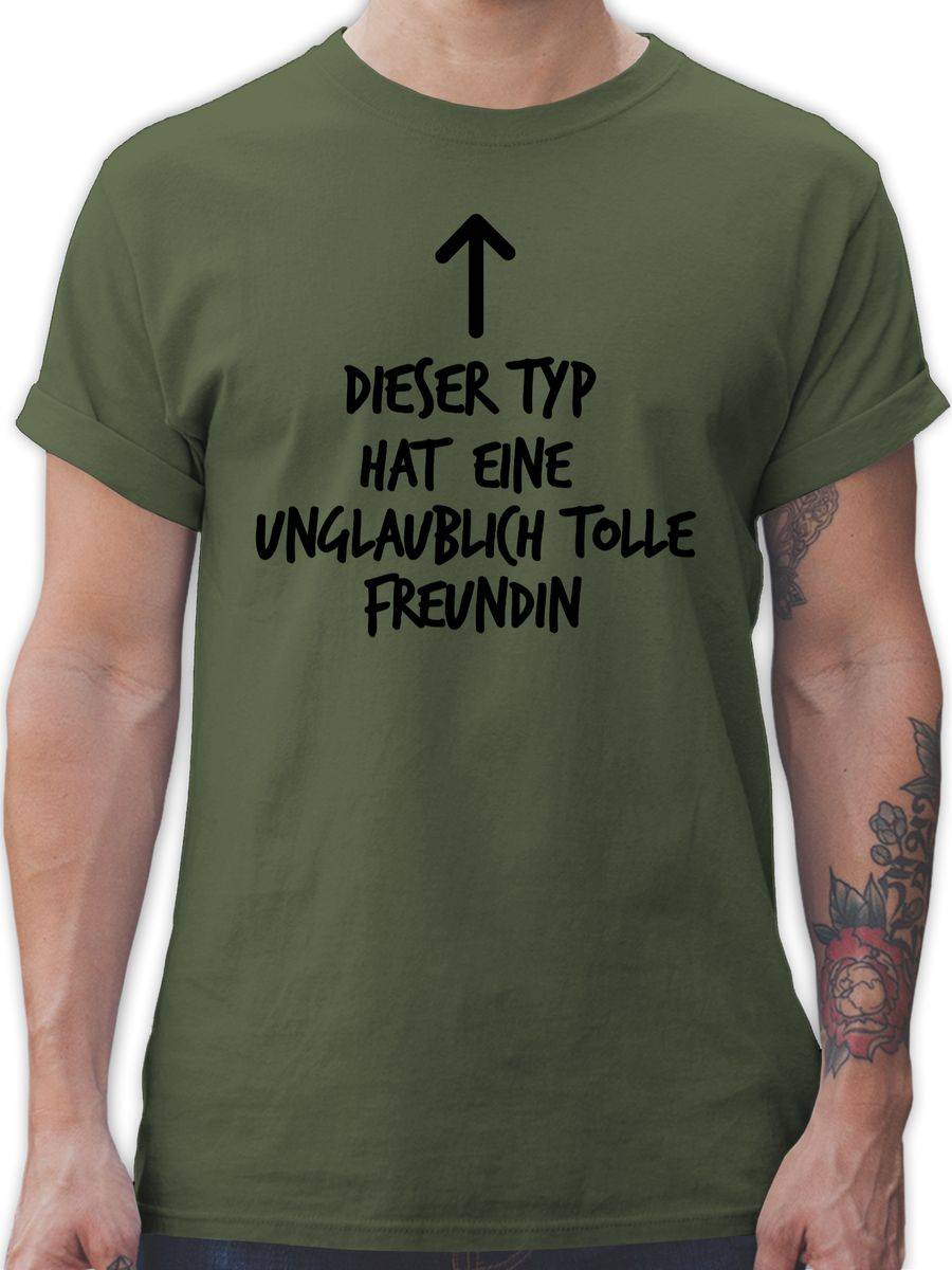 Shirtracer Dieser Typ hat eine unglaublich tolle Freundin: T-Shirt Gym Bag Shirtracer