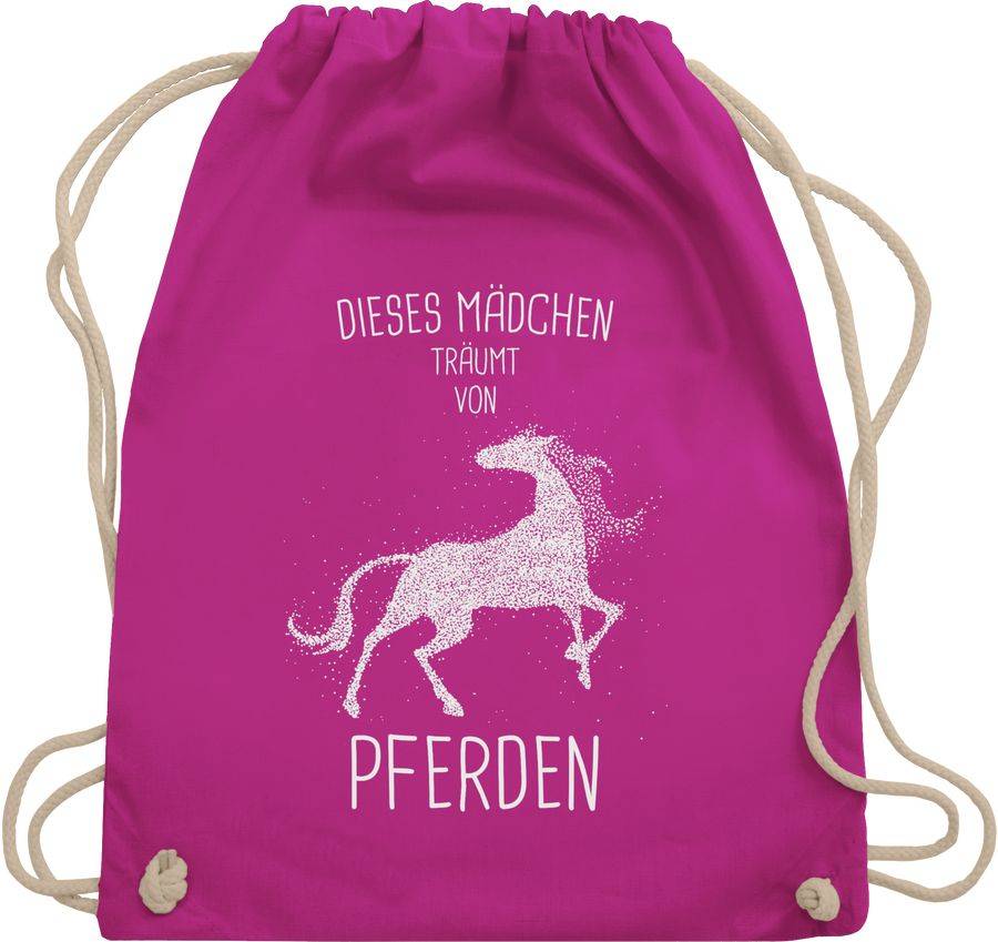 Shirtracer Dieses Mädchen träumt von Pferden: Tshirt Rucksack Shirtracer