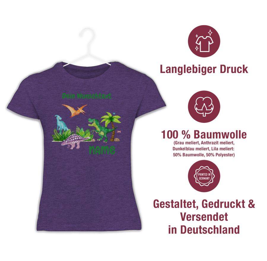 Shirtracer Dino Dinos Dinosaurier: Tshirt Rucksack Shirtracer