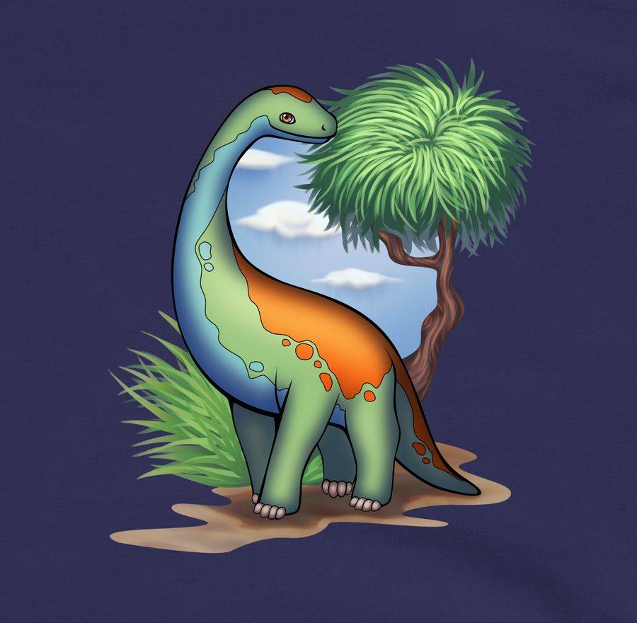 Shirtracer Dino - Langhals: Tshirt Turnbeutel Shirtracer