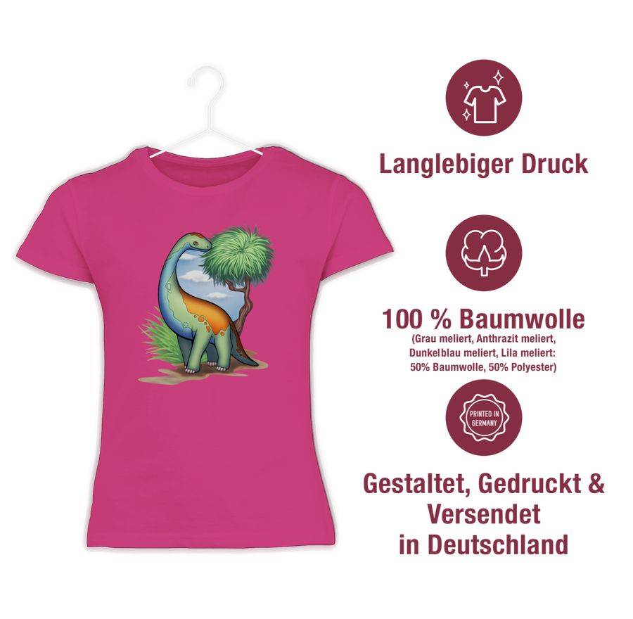 Shirtracer Dino - Langhals: Tshirt Turnbeutel Shirtracer
