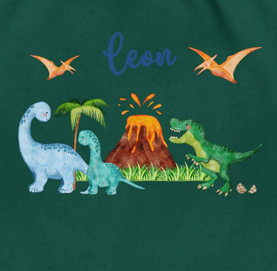 Shirtracer Dinosaurier Dino Dinos: Tshirt Turnbeutel Shirtracer