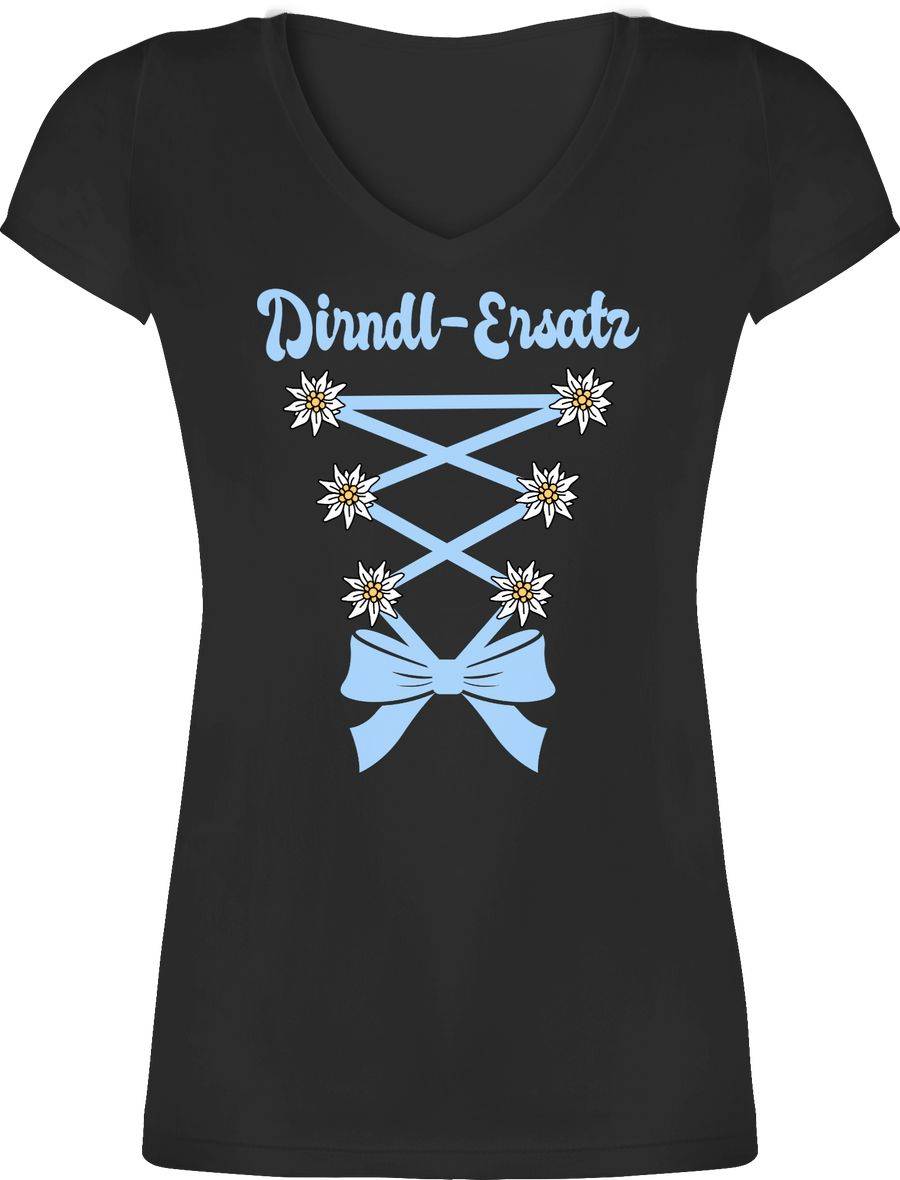 Shirtracer Dirndl-Ersatz Korsage - hellblau: Tshirt Gym Bag Shirtracer