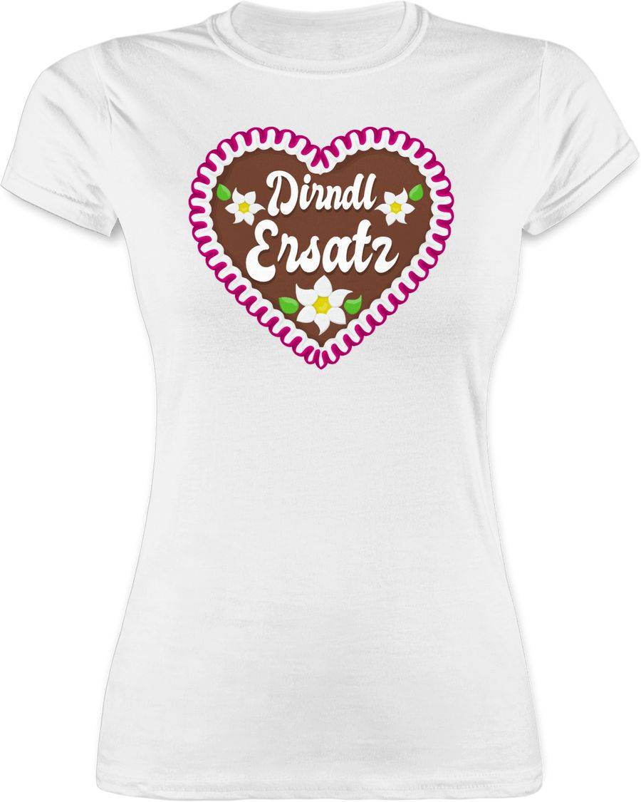 Shirtracer Dirndl Ersatz mit Lebkuchen: T-Shirt Turnbeutel Shirtracer