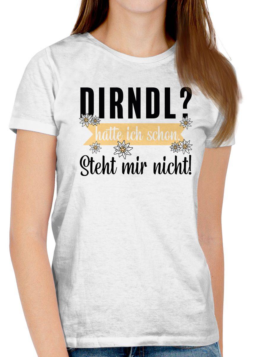 Shirtracer Dirndl - Hatte Ich Schon Steht Mir Nicht - Schwarz: Tshirt Gym Bag Shirtracer