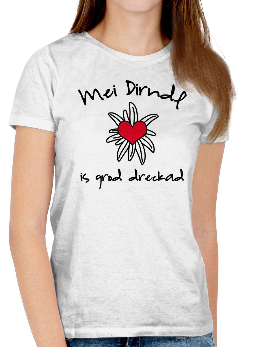 Shirtracer Dirndl Is Dreckad - Shirt Statt Dirndl: T-Shirt Rucksack Shirtracer