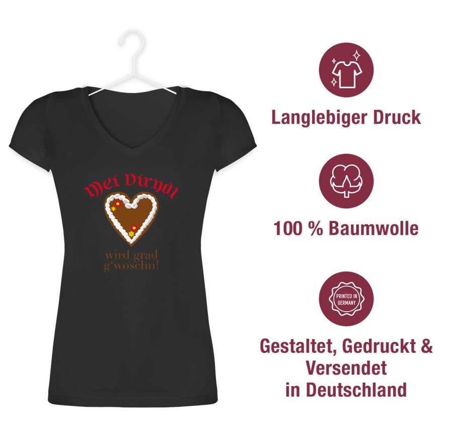 Shirtracer Dirndl Wird G'woschn - Shirt Statt Dirndl: Tshirt Rucksack Shirtracer