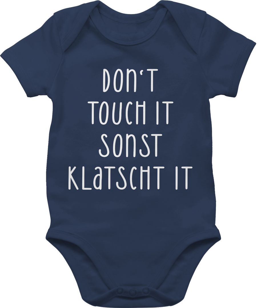 Shirtracer Dont touch it sonst klatscht it - Lustiger Spruch Freches Witziges Geschenk Arbeitsplatz Shirtracer
