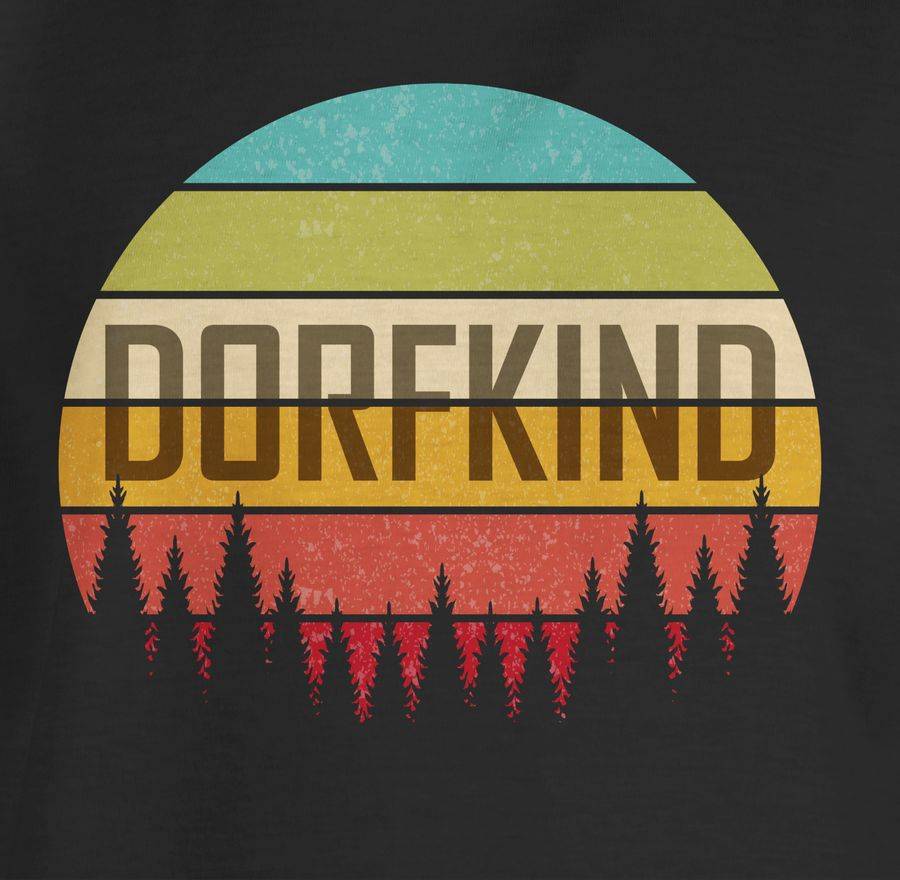 Shirtracer Dorfkind Retro: T-Shirt Turnbeutel Shirtracer