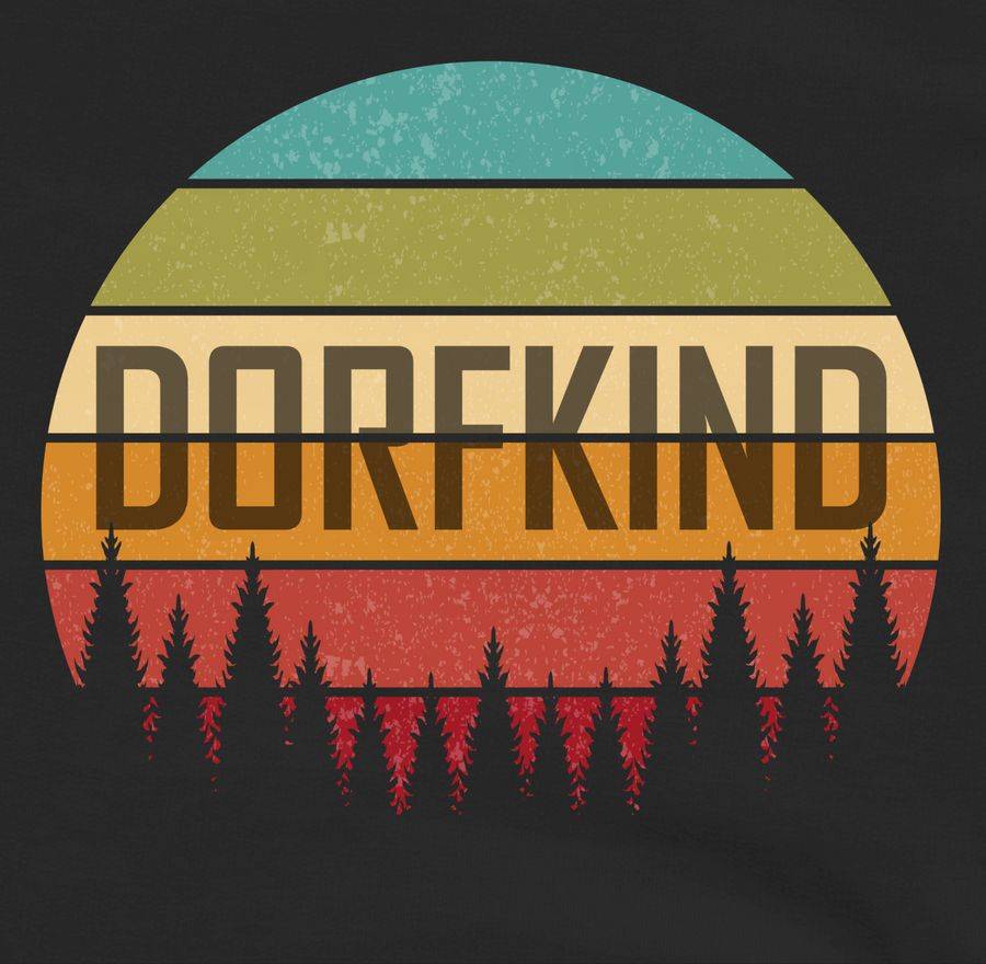 Shirtracer Dorfkind Retro: T-Shirt Turnbeutel Shirtracer