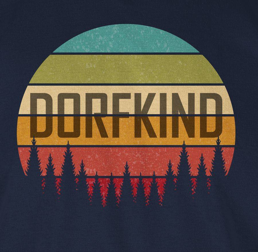 Shirtracer Dorfkind Retro: T-Shirt Turnbeutel Shirtracer