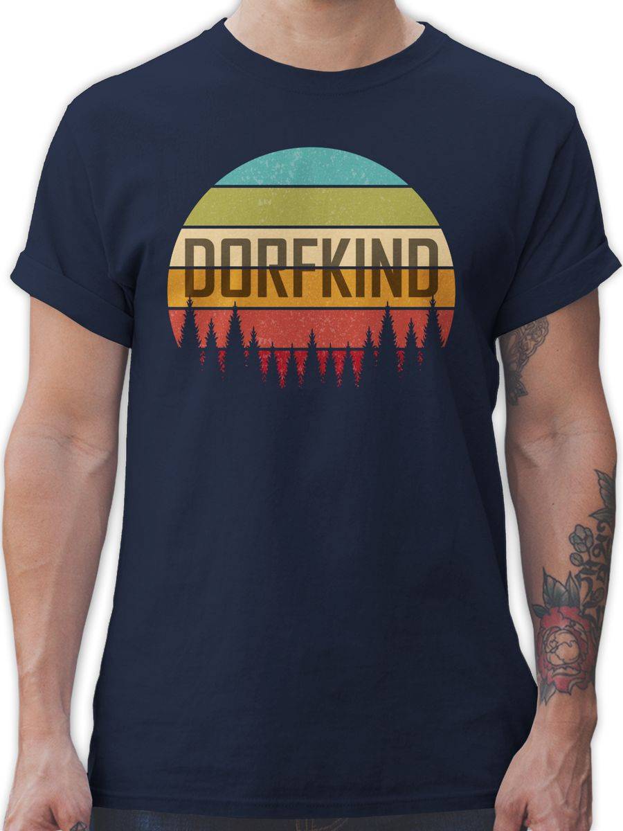 Shirtracer Dorfkind Retro: T-Shirt Turnbeutel Shirtracer