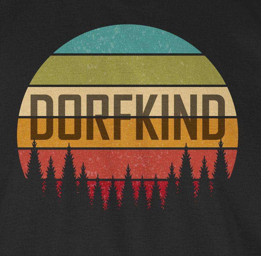 Shirtracer Dorfkind Retro: T-Shirt Turnbeutel Shirtracer