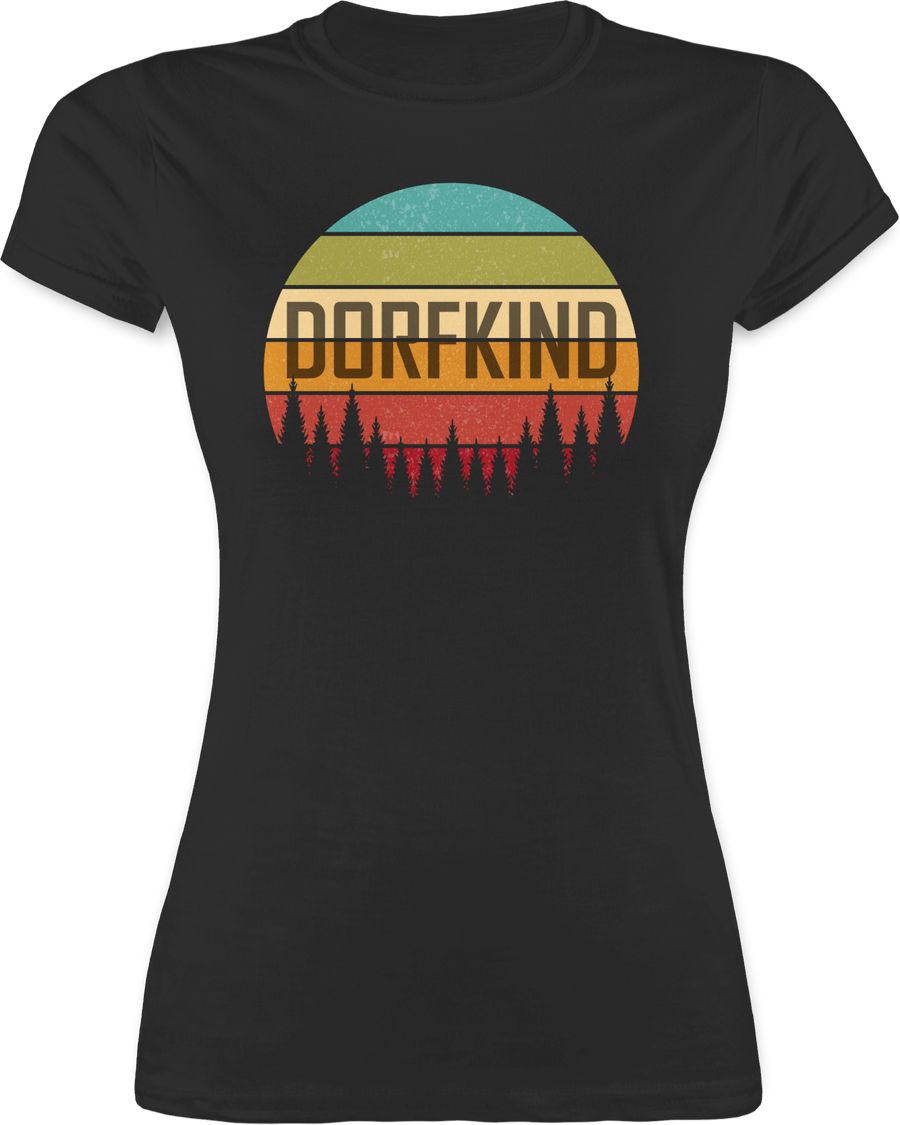 Shirtracer Dorfkind Retro: T-Shirt Turnbeutel Shirtracer