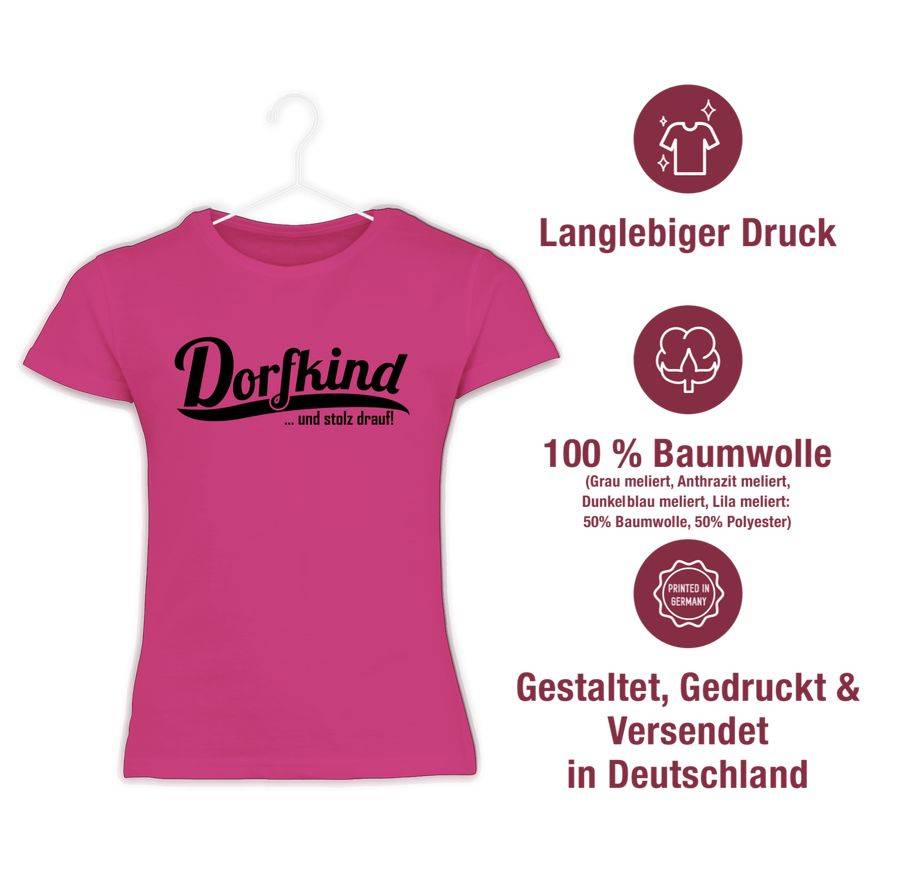 Shirtracer Dorfkind Und Stolz Drauf Schwarz Shirts & Mehr Shirtracer