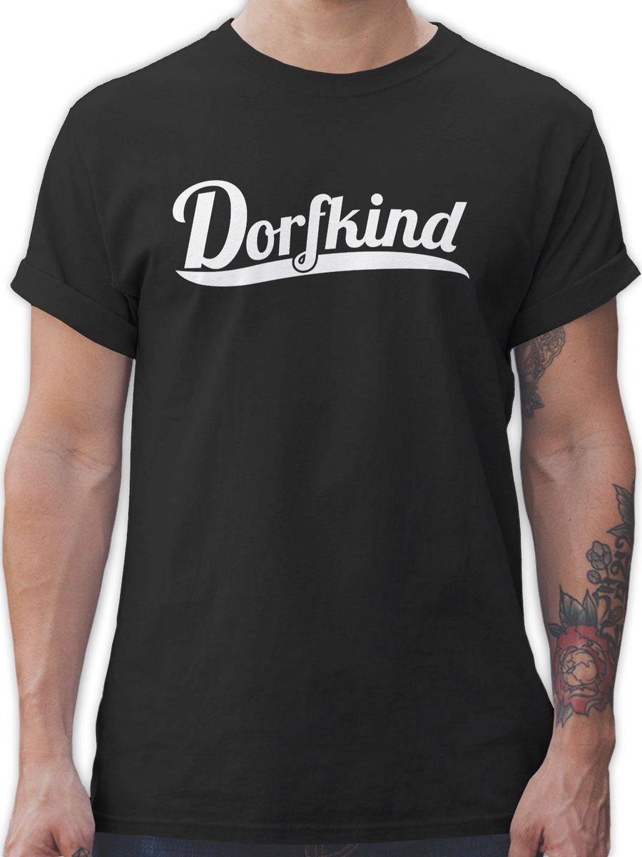 Shirtracer Dorfkind Weiss: T-Shirt Turnbeutel Shirtracer